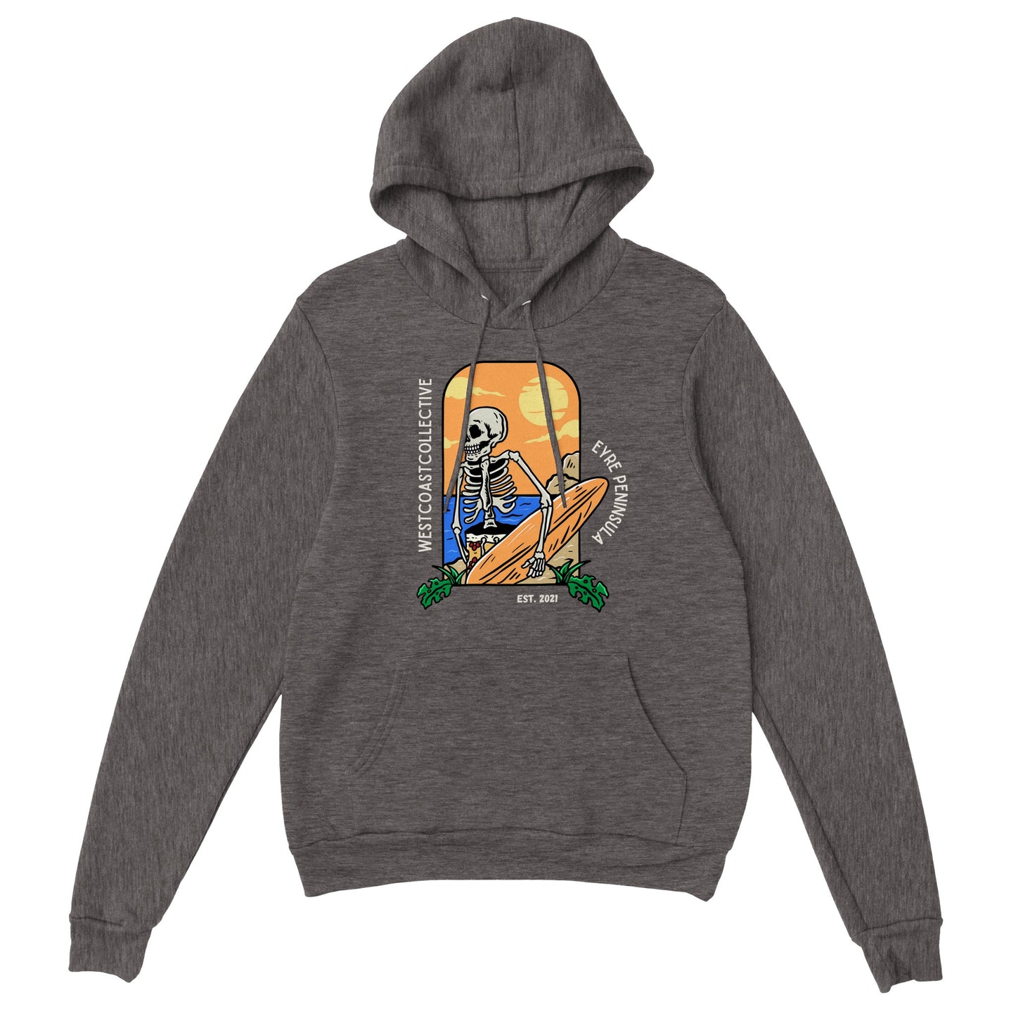 Surf skull hoodie