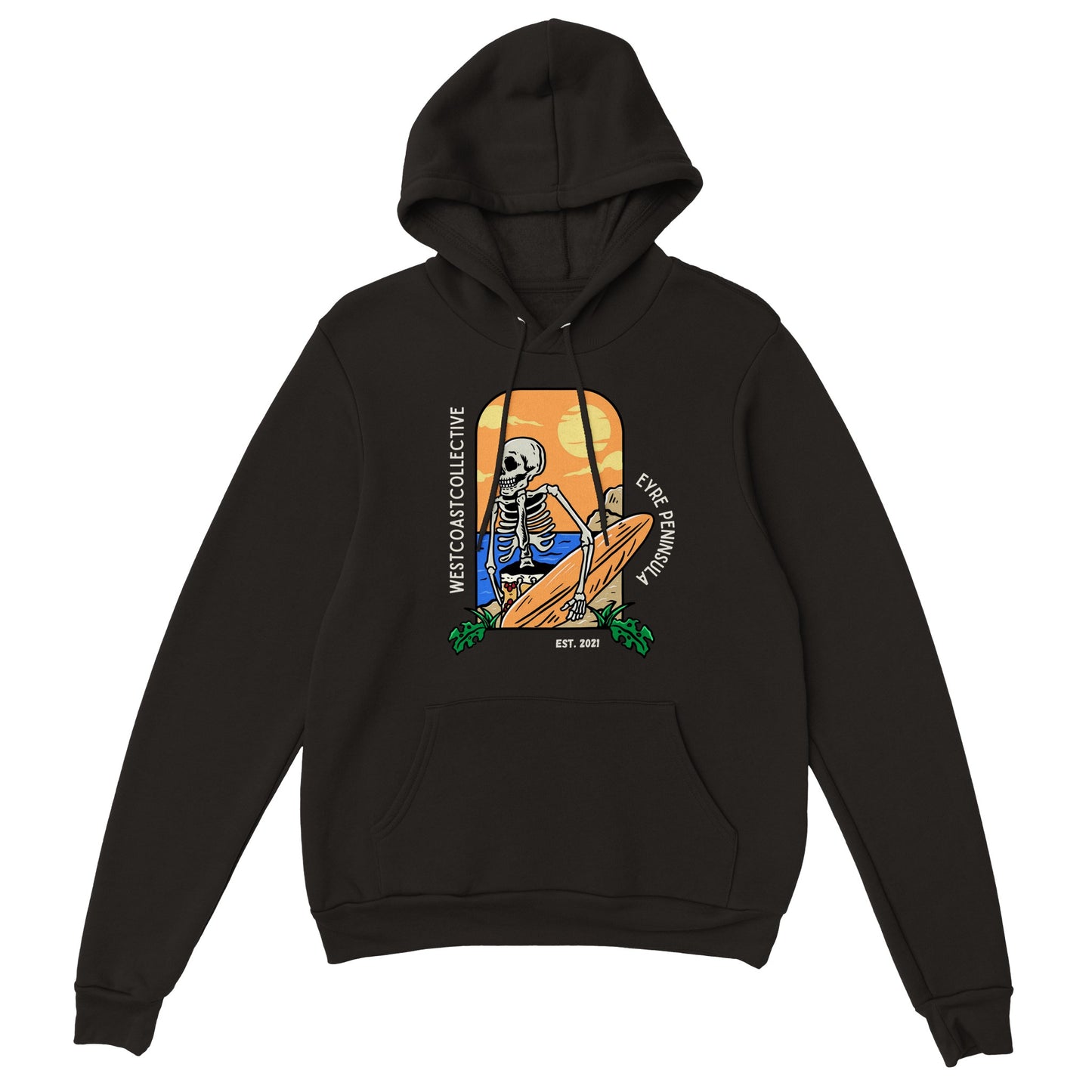 Surf skull hoodie