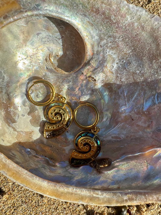 Mother of pearl shell earrings