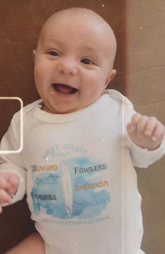 Surf Spots Baby Long Sleeve Bodysuit