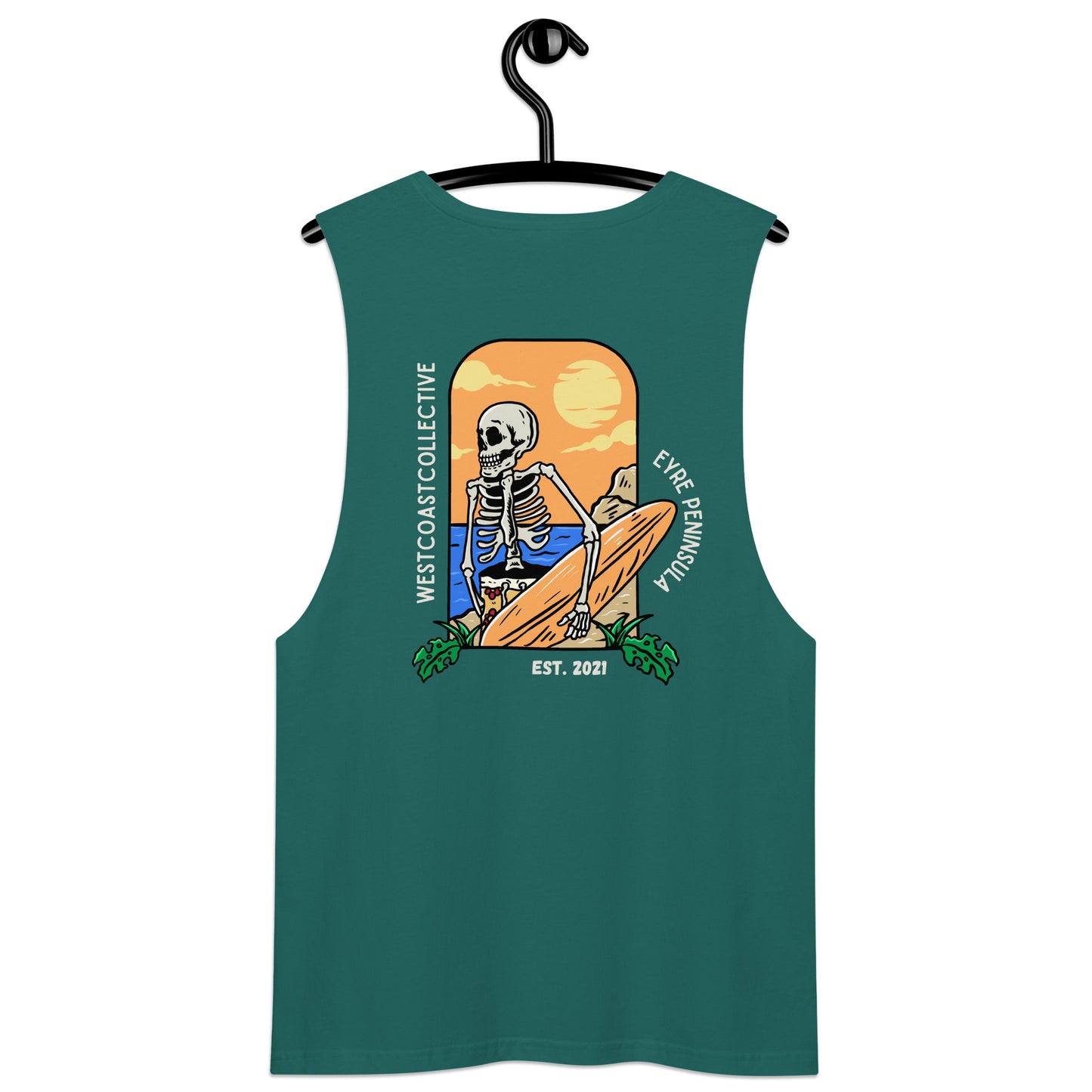 Surf skull tank top
