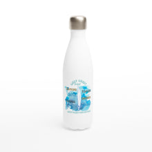 Load image into Gallery viewer, Surf Spots White 17oz Stainless Steel Water Bottle
