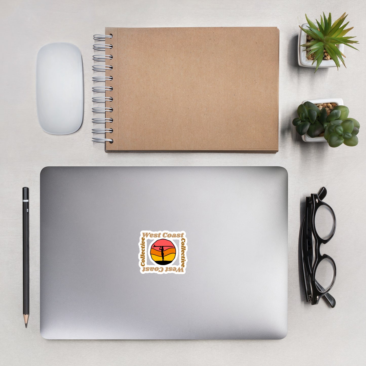 Squared logo sticker