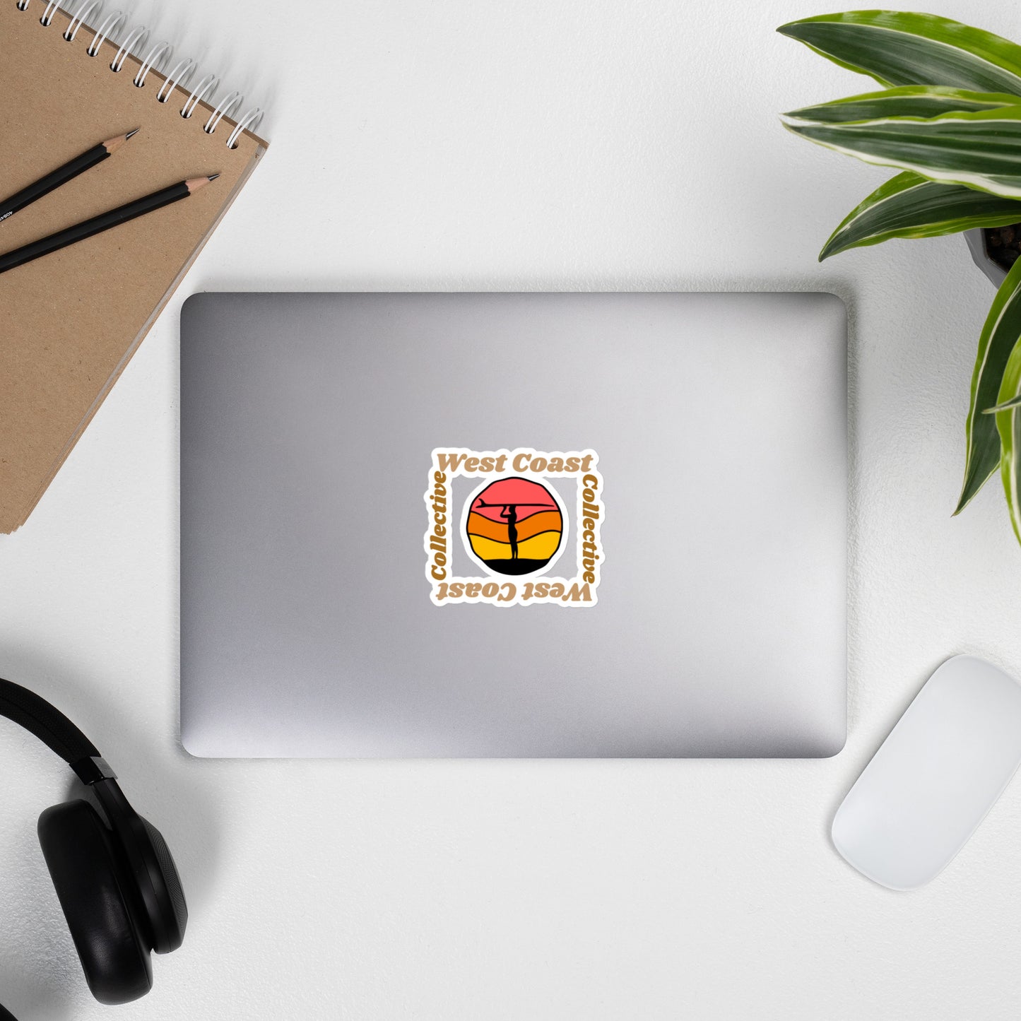 Squared logo sticker